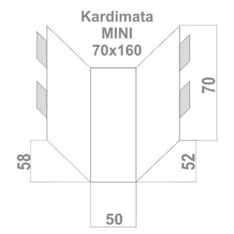 Kardiff Anti Slip Mini 1/2 Mata samochodowa na połowę tylnego fotela czarna - 6