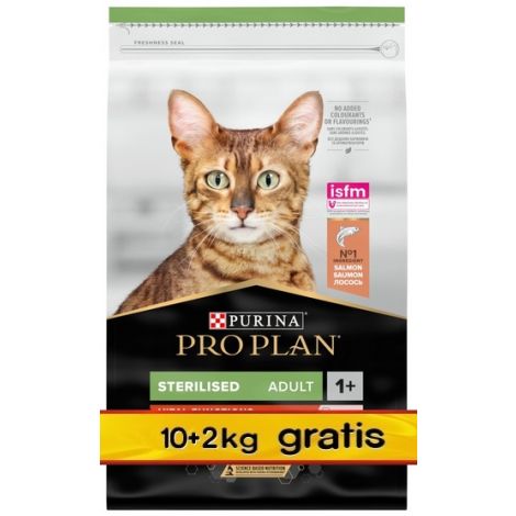 Purina Pro Plan Cat Adult Sterilised Vital Functions Łosoś 12kg (10+2kg gratis)