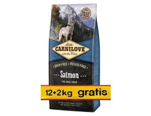 Carnilove Dog Salmon Adult - łosoś 14kg (12+2kg gratis)