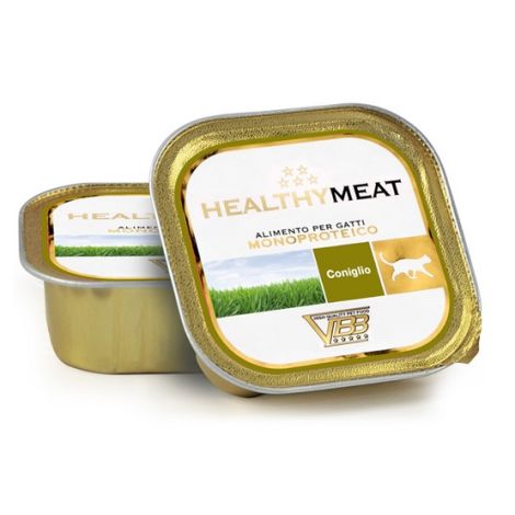 Healthy Meat Kot Mono Królik tacka 90g