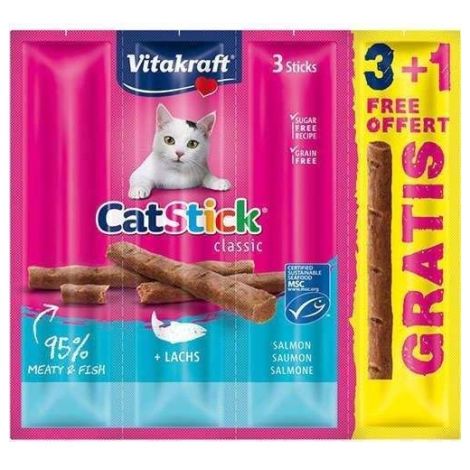 Vitakraft Cat Stick Classic łosoś 4szt (3+1 gratis)