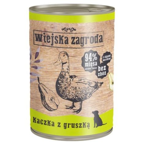 Wiejska Zagroda Kaczka z gruszką puszka 400g - 2