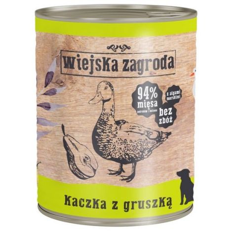 Wiejska Zagroda Kaczka z gruszką puszka 800g - 2