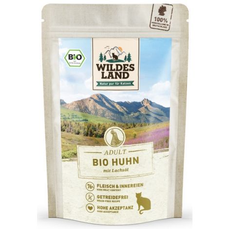 Wildes Land Cat Bio Huhn Pur saszetka 85g