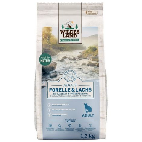 Wildes Land Cat Classic Adult Forelle & Lachs 1,2kg