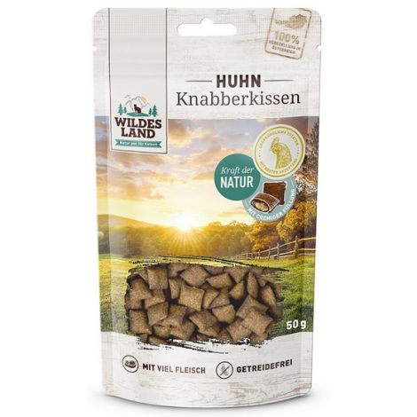 Wildes Land Cat Knabberkissen Huhn 50g