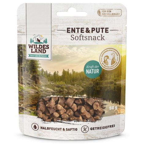 Wildes Land Cat Softsnack Ente & Pute 50g