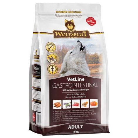 Wolfsblut Dog VetLine Gastrointestinal - kaczka i bataty 2kg