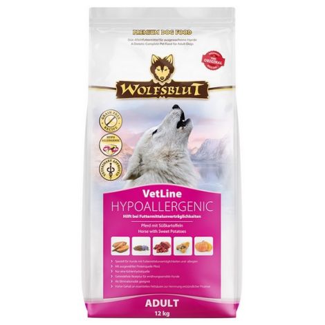 Wolfsblut Dog VetLine Hypoallergenic - konina i bataty 12kg