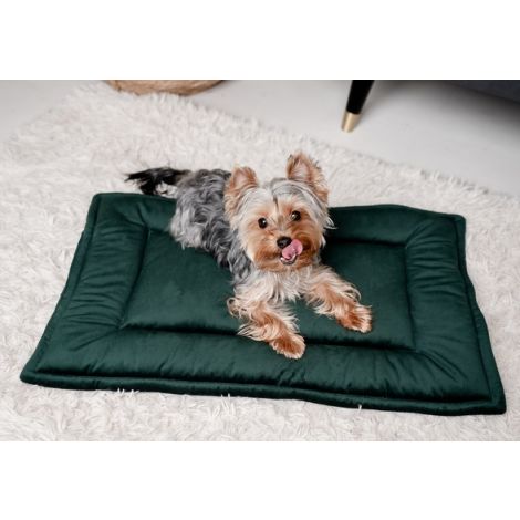 MIMIKO Pets Mata Velvet 70x50cm butelkowa zieleń - 3