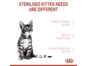 Royal Canin Kitten Sterilised karma sucha dla kociąt od 4 do 12 miesiąca życia, sterylizowanych 400g - 2