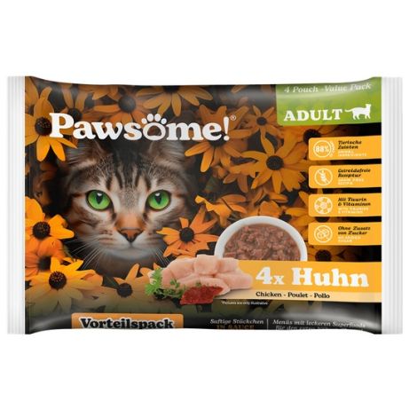 Pawsome Adult Huhn - kurczak saszetki 4x85g