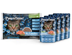 Pawsome Adult Lachs - łosoś saszetki 4x85g - 2