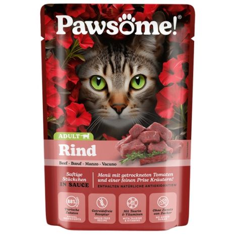 Pawsome Adult Rind - wołowina saszetka 85g