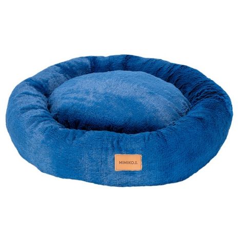 MIMIKO Pets Legowisko Shaggy okrągłe XL 75cm chabrowe