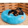 MIMIKO Pets Legowisko Shaggy okrągłe L 60cm turkusowe - 2