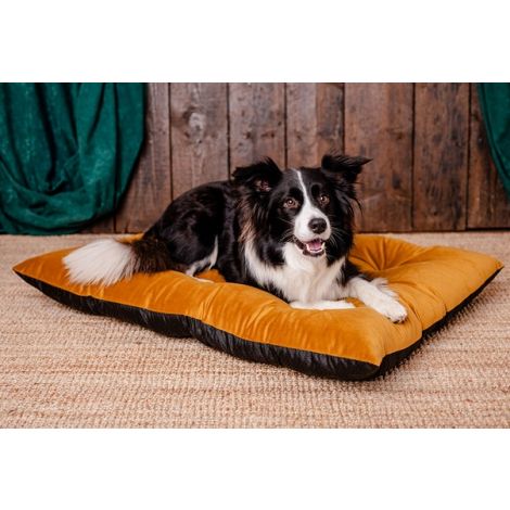 MIMIKO Pets Legowisko Poducha Velvet 100x70cm musztarda - 2