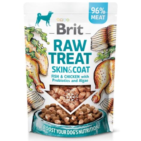 Brit Raw Treat Dog Skin & Coat Fish & Chicken 40g