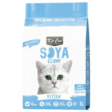 Kit Cat Żwirek ECO SoyaClump Baby Powder 7L / 2,5kg - 2