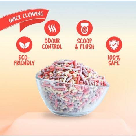 Kit Cat Żwirek ECO SoyaClump Confetti 7L / 2,5kg - 3