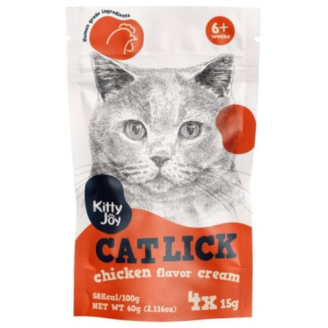 Kitty Joy Cat Lick Kurczak Cream 4x15g