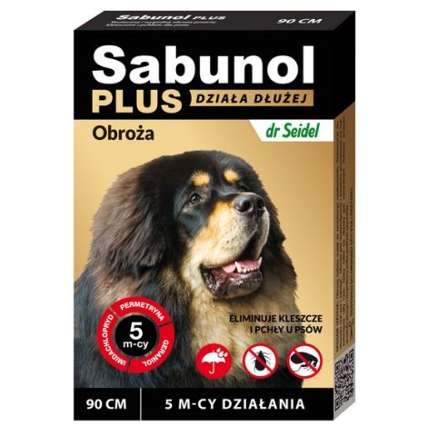 Sabunol Obroża Plus przeciw pchłom dla psa 90cm