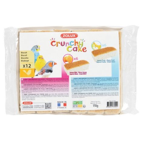 Zolux Crunchy Cake miód/owoc 12szt