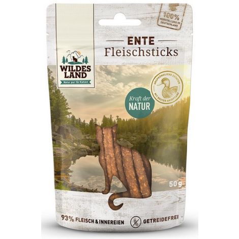 Wildes Land Cat Fleischsticks Ente 50g - 2