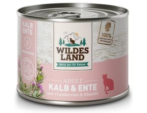 Wildes Land Cat Classic Adult Kalb & Ente puszka 200g