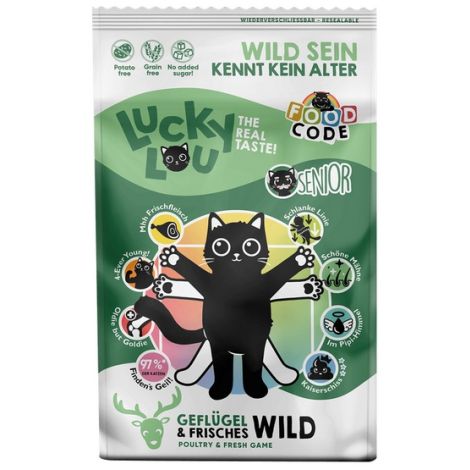 Lucky Lou Food Code Lifestage Senior Geflugel & Wild 750g