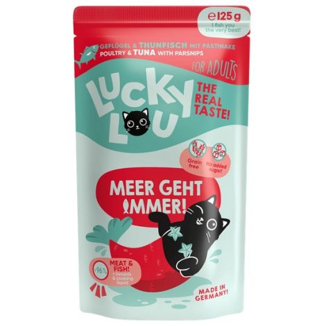 Lucky Lou Lifestage Adult Drób i tuńczyk saszetka 125g - 2