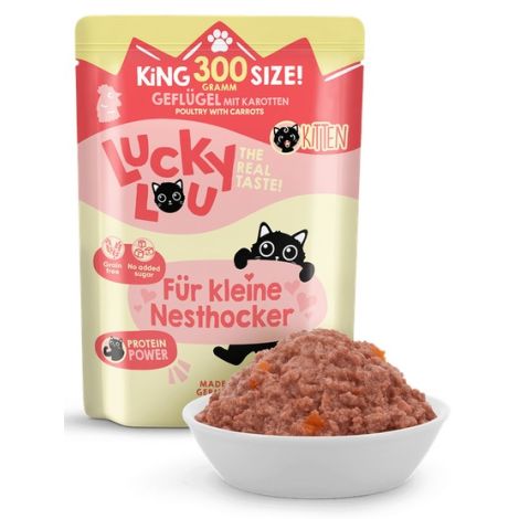 Lucky Lou Lifestage Kitten Drób saszetka 300g - 4