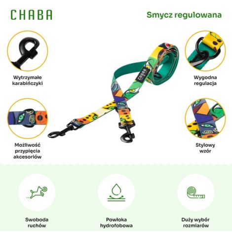 CHABA Smycz regulowana Story III L 25mm/260cm Jumbo - 4