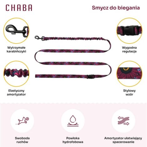 CHABA Smycz z amortyzatorem do biegania Story III L 25mm/280cm Lakota - 3