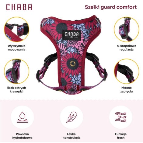 CHABA Szelki Guard Comfort Story III bezuciskowe L 2,0cm Lakota - 4