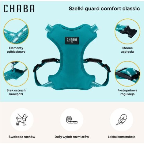 CHABA Szelki Guard Comfort Classic M morskie - 3