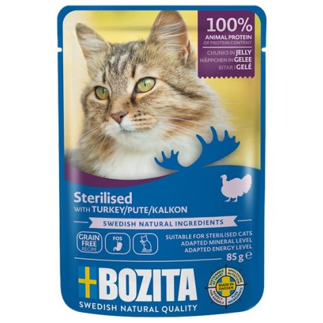 Bozita Cat Sterilised Indyk w galaretce saszetka 85g