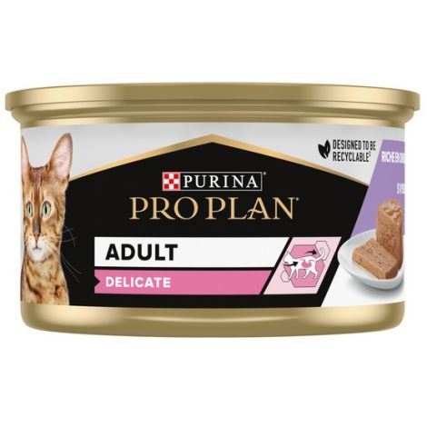 Purina Pro Plan Cat Delicate indyk mus puszka 85g