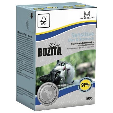 Bozita Cat Tetra Recart Feline Diet & Stomach 190g