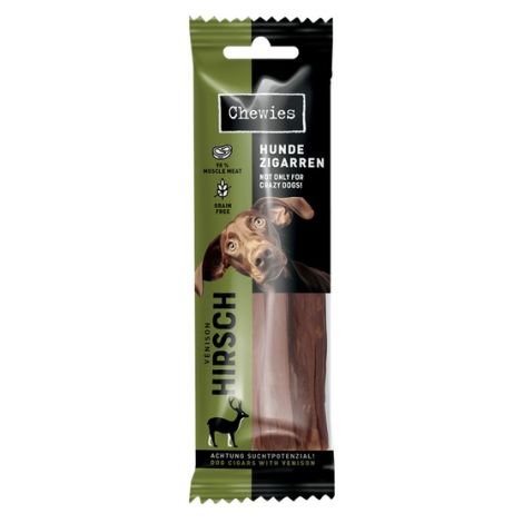 Chewies Hundezigarren Hirsch - jeleń 75g - 2