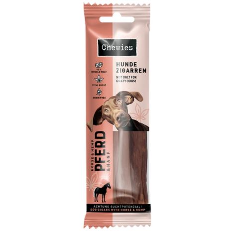 Chewies Hundezigarren Pferd & Hanf - konina & konopie 75g - 2