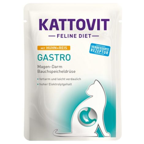 Kattovit Feline Diet Gastro kurczak i ryż saszetka 85g - 4