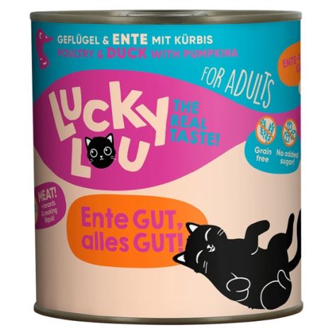 Lucky Lou Lifestage Adult Drób i kaczka puszka 800g