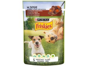 Friskies Dog Adult Jagnięcina i marchewka w sosie saszetka 85g