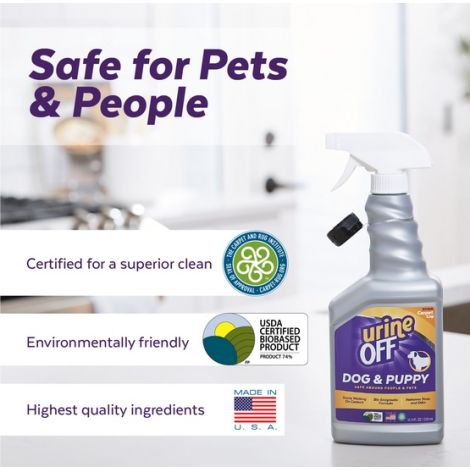 Urine Off Dog & Puppy Odor & Stain Remover - do usuwania plam moczu 118ml - 4