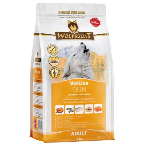 Wolfsblut Dog VetLine Skin - biała ryba oceaniczna i bataty 2kg