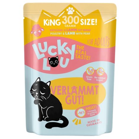 Lucky Lou Lifestage Adult Drób i jagnięcina saszetka 300g - 2