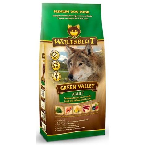 Wolfsblut Dog Green Valley - jagnię, łosoś i ziemniaki 2kg