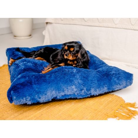 MIMIKO Pets Legowisko Shaggy prostokątne XL 85x65cm chabrowe - 3