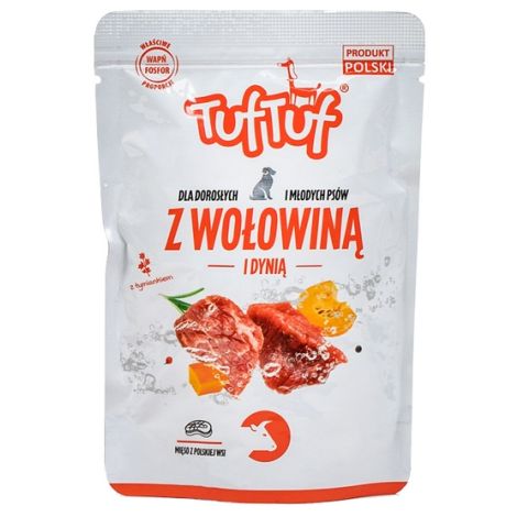 TUF TUF Wołowina z dynią i ziemniakami dla psa saszetka 500g